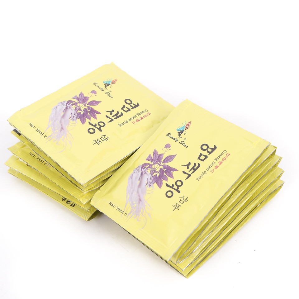DẦU GỘI Thảo dược GINSENG INSTANT DYEING (hộp 10 gói)