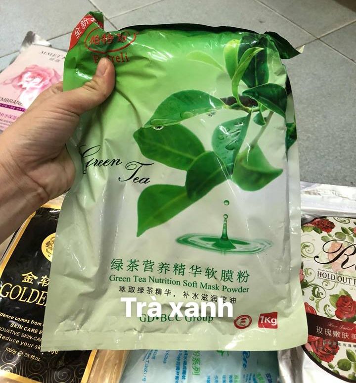 [Spa] Bột đắp mặt nạ trà xanh Green Tea gói 1kg