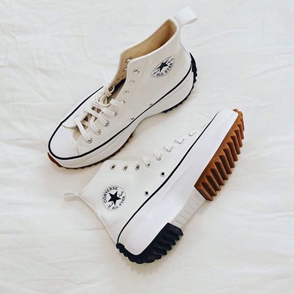 Giày Sneaker Converse Run Star Hike High White ( Tặng túi converse + bill + tất)