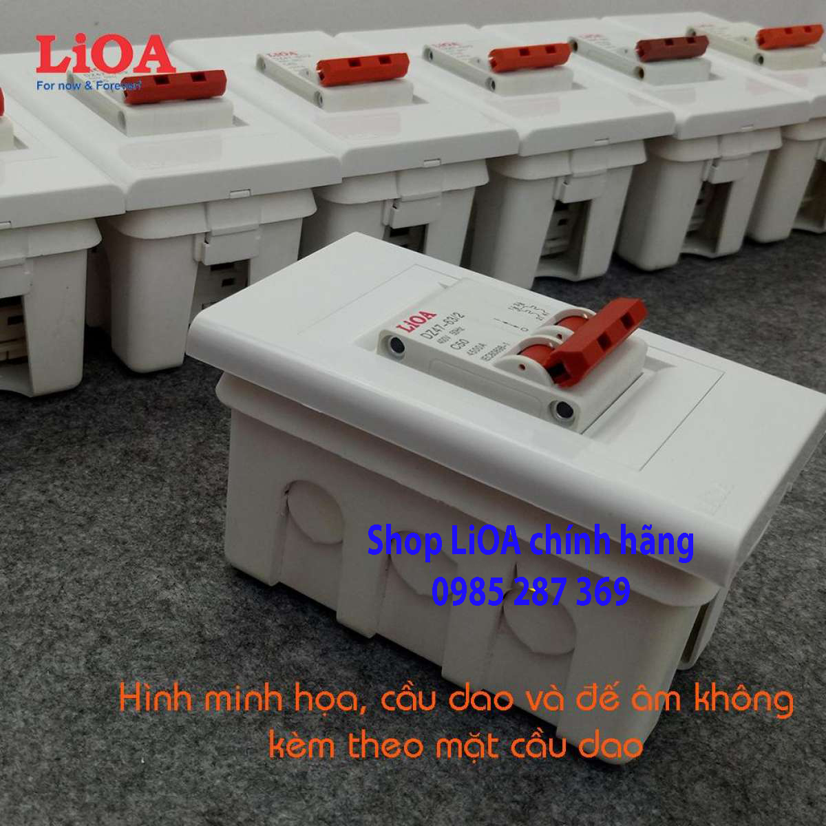 Mặt cầu dao đơn/đôi MCB LiOA