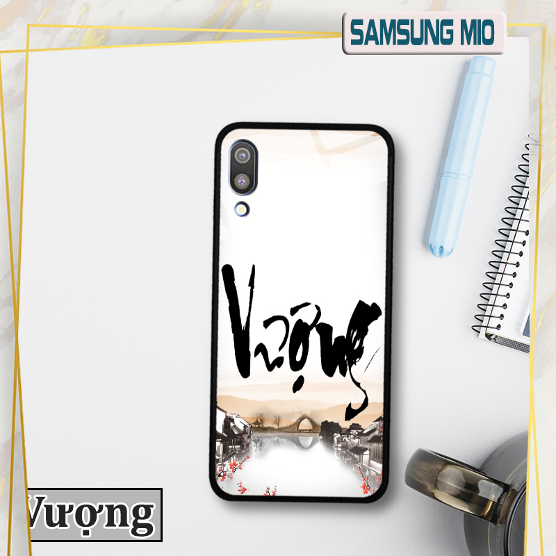 Ốp lưng Samsung Galaxy M10 in 3D chữ thư pháp