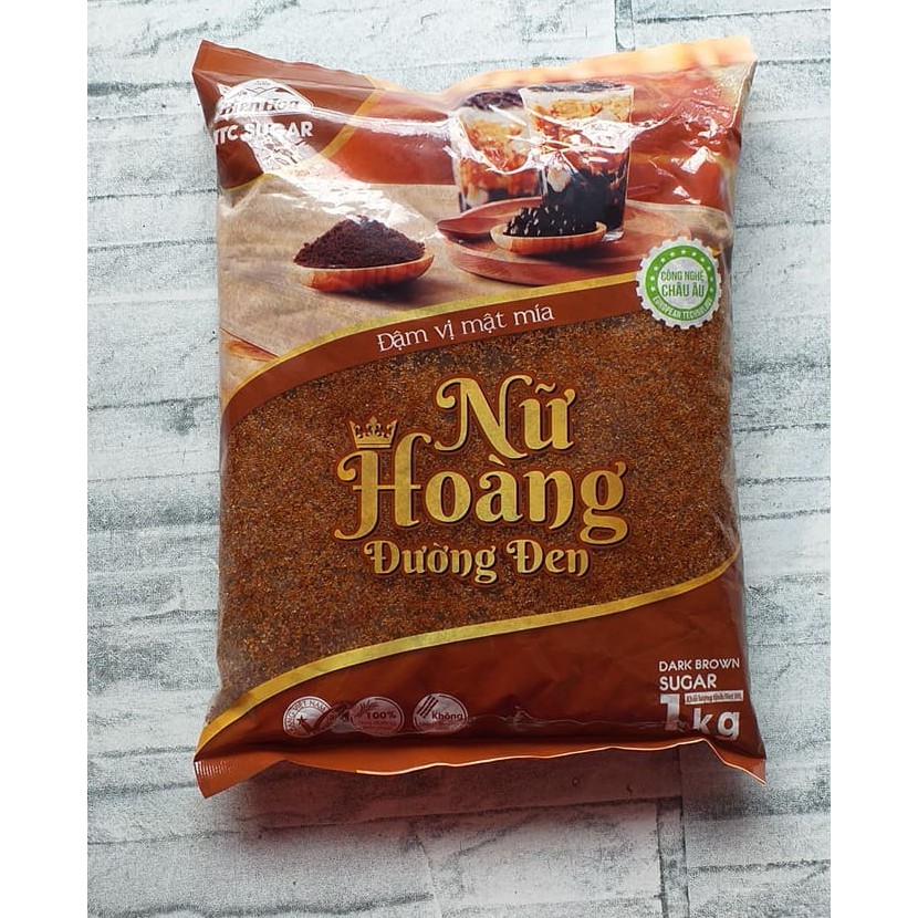 Combo 3 gói đường đen nữ hoàng biên hòa - gói 1kg
