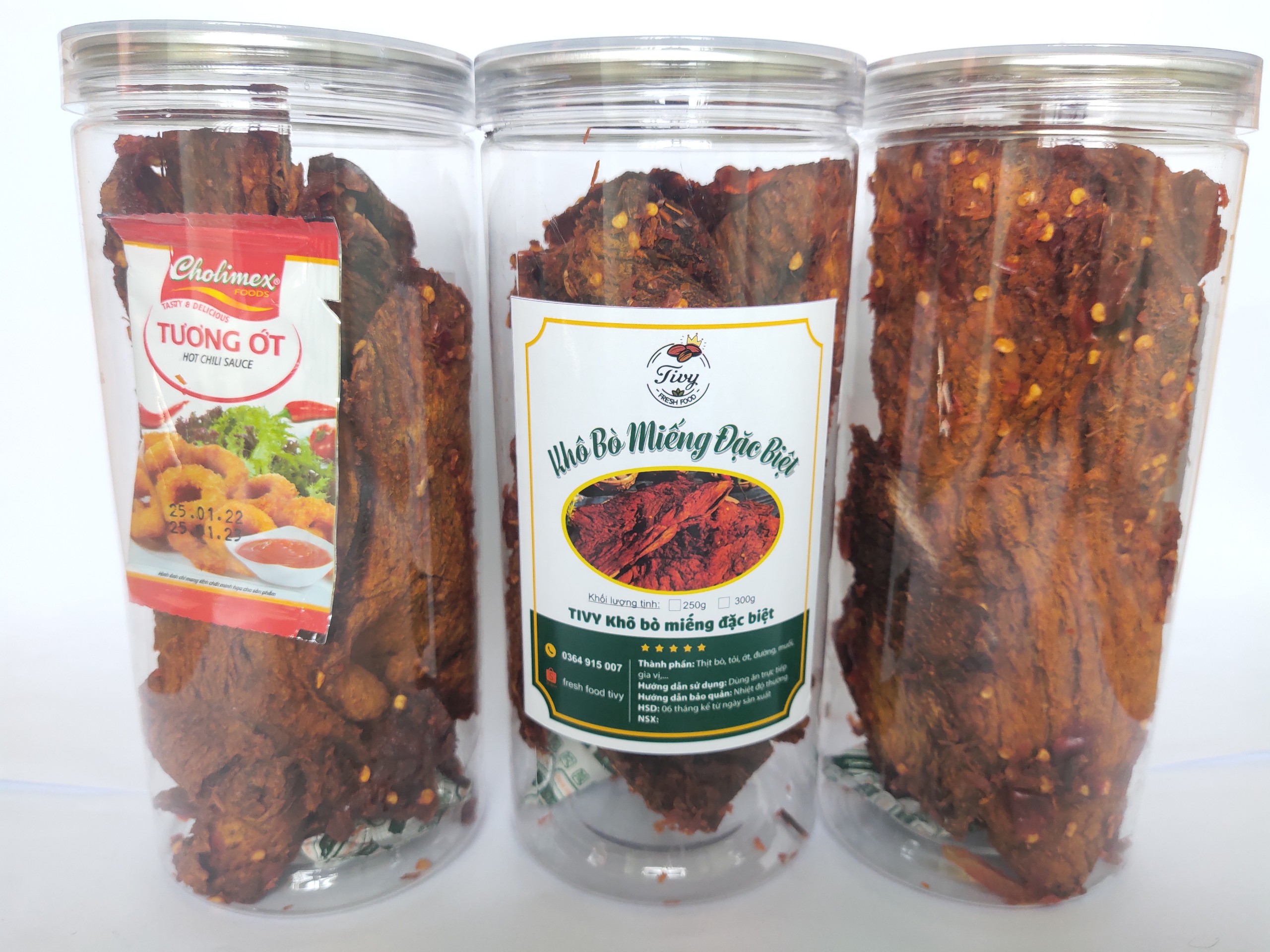 Khô bò miếng - Khô bò miếng loại 1 siêu ngon | Hủ pet 300gr