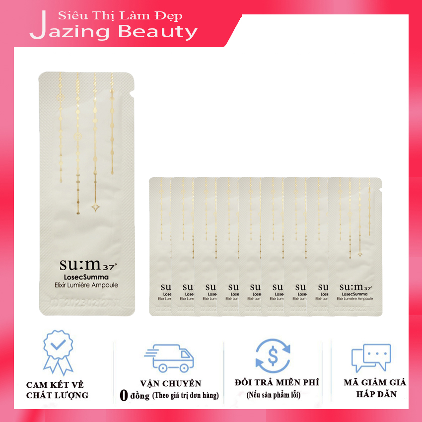 [Hoàn Tiền 12% Gía Trị ĐH] Combo 10 Gói Tinh Chất Truyền Trắng Da Sạch Nám Sum37 Losec Summa Elixir Lumiere Ampoule Su:m37