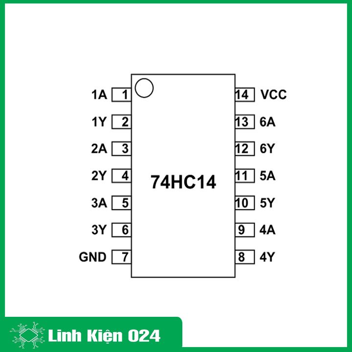 IC 74HC14 DIP14 Hex Inverter Schmitt Trigger