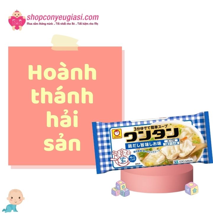 Hoành thánh ăn liền Toyo susan cho bé ăn dặm của Nhật
