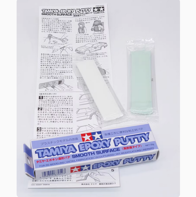 Keo trám sửa chữa mô hình Tamiya Epoxy Putty 25g Quick Type/Smooth Surface