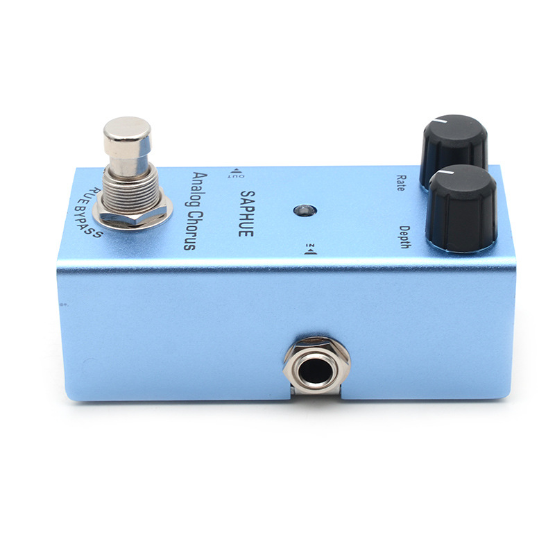 SAPHUE Electric Guitar Analog Chorus Pedal Rate/Depth Knob Effect Pedal
