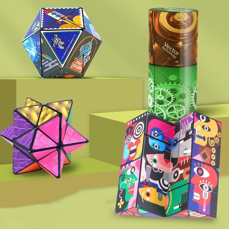 Đồ Chơi Khối Rubik 3D Thay Đổi Hình Dạng Độc Đáo Cho Bé