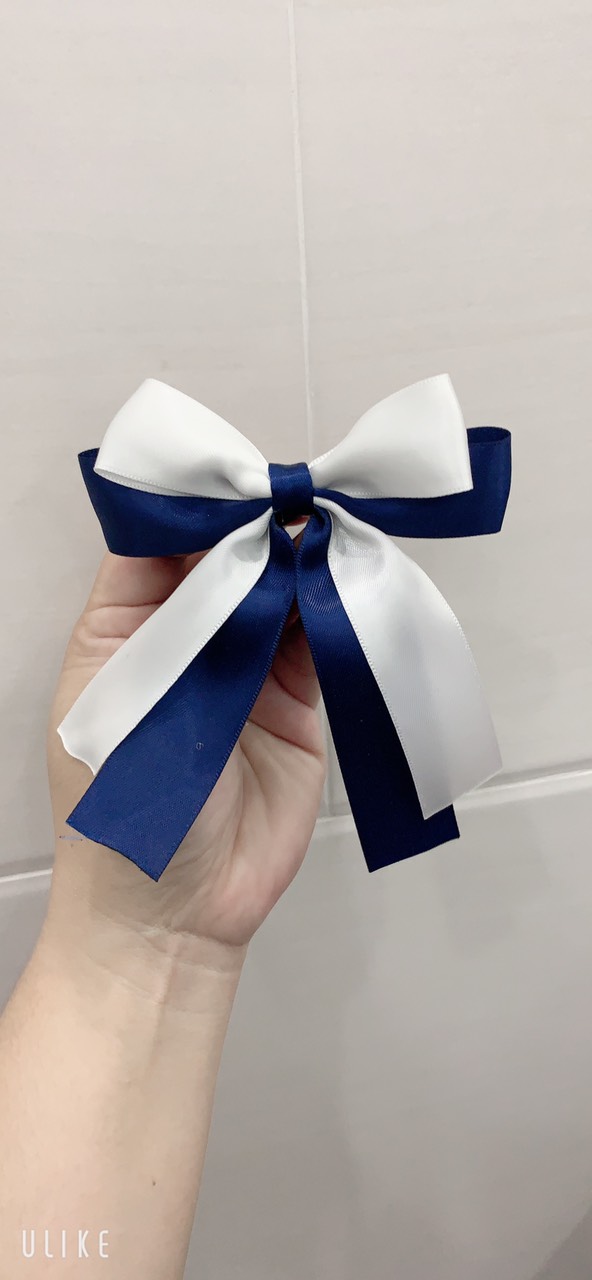 [HCM]Cột tóc nơ ruyban Hàn Quốc phối màu