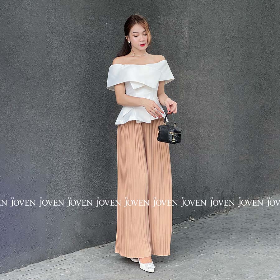 Áo peplum trẹt vai Joven