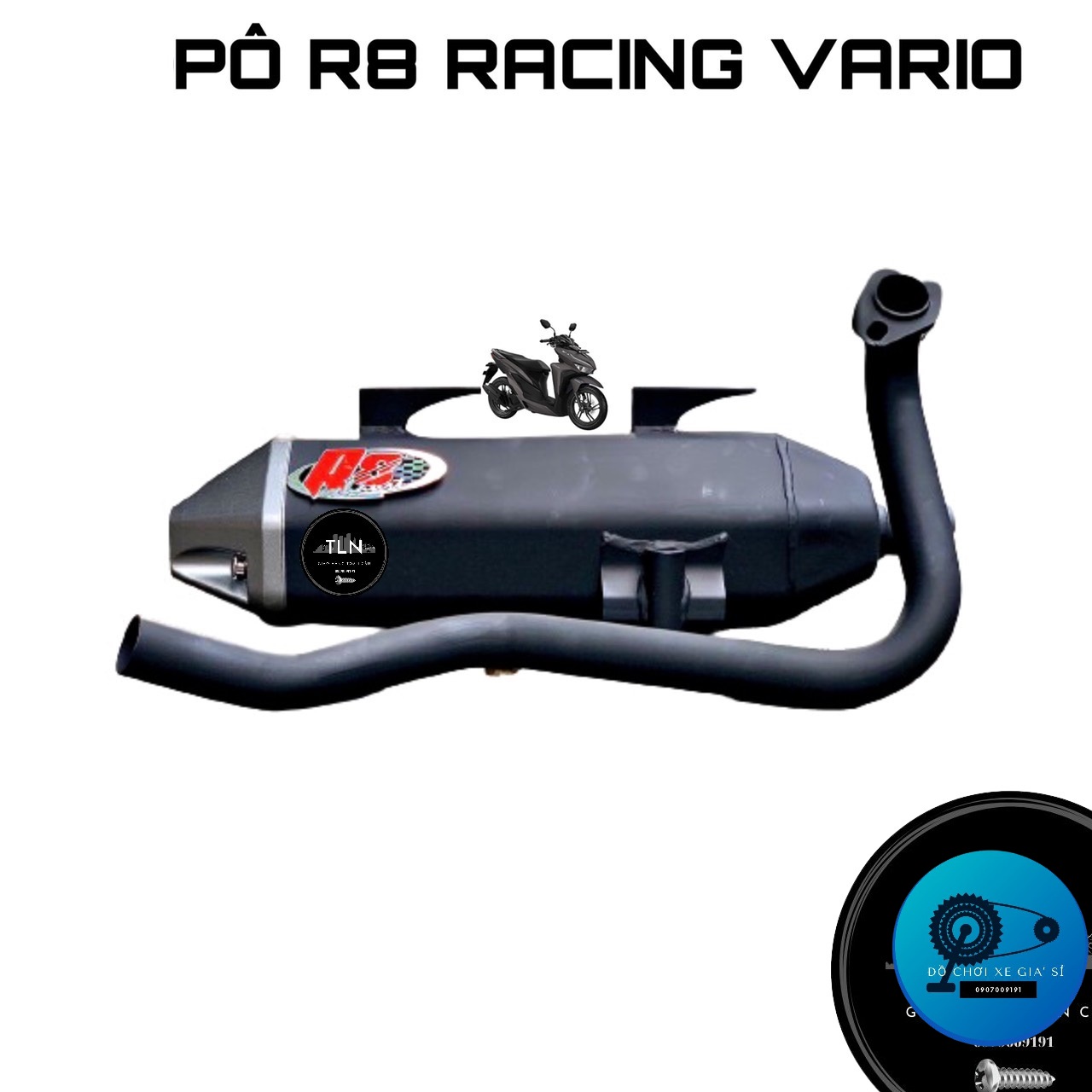 Pô tăng r8 racing cho honda vario