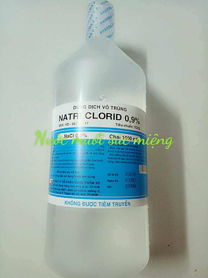 (HCM) Nước muối súc miệng ( Natri Clorid 0.9%)