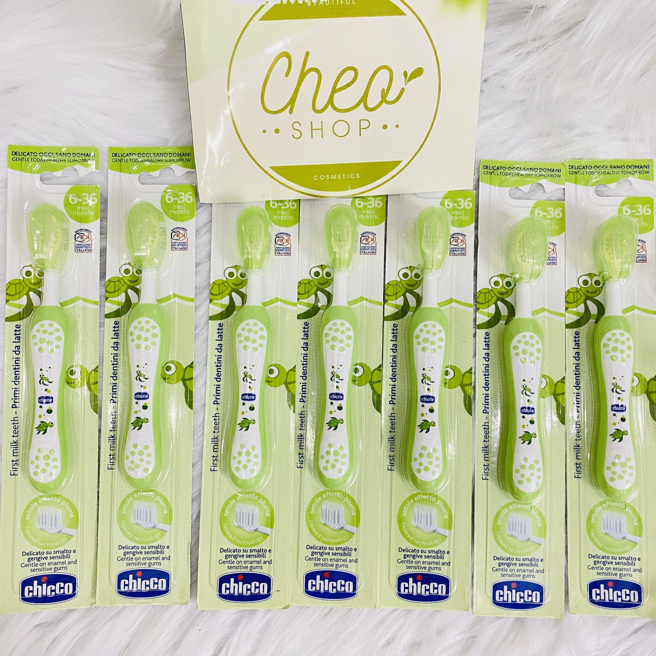 [HCM]Bàn chải đánh răng cho bé Chicco 6M+