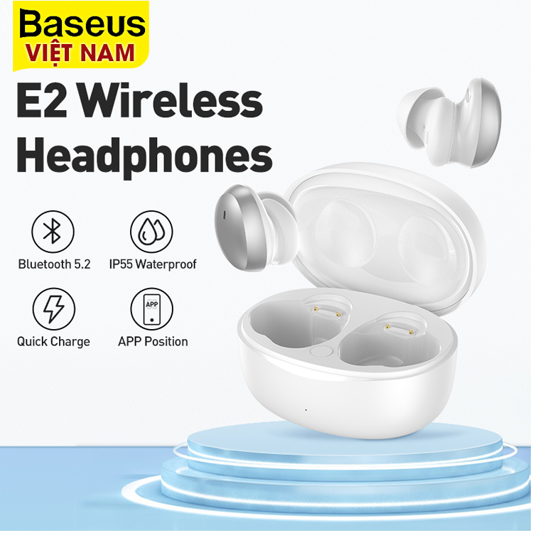 BẢO HÀNH 18 THÁNG] Tai Nghe Bluetooth Baseus True Wireless Mini Bowie E2 Bluetooth 5.2 Chống Trộm cho iPhone 13 12 Pro Max