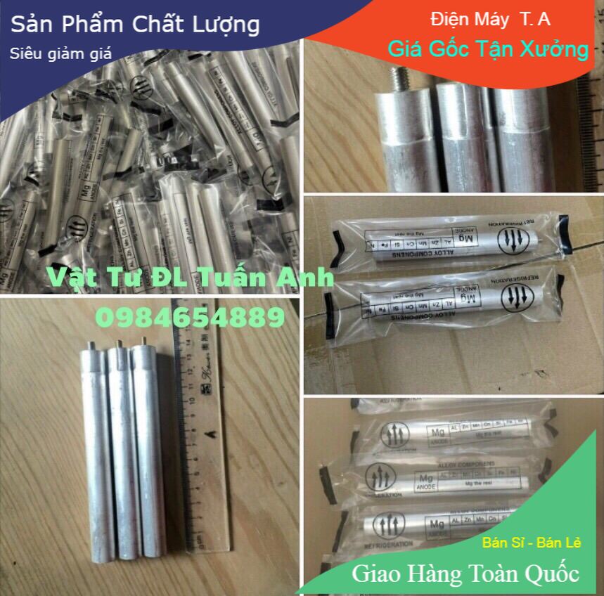 Combo 10 thanh magie khử cặn bình nóng lạnh