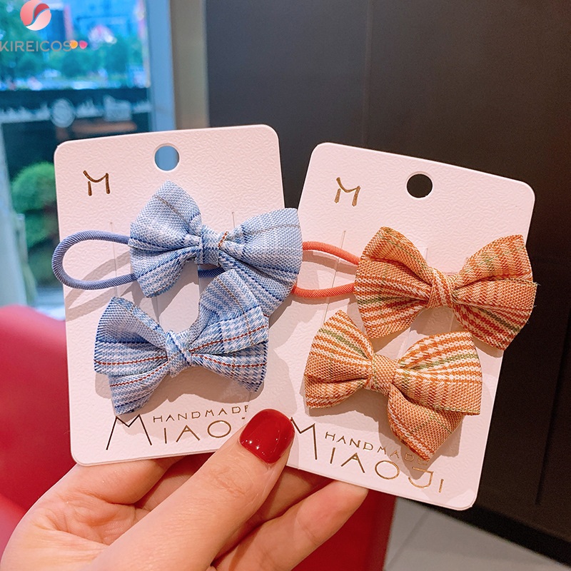 [HCM]Set 2 Kẹp Tóc Nơ Phong Cách Cổ Điển - kireicos