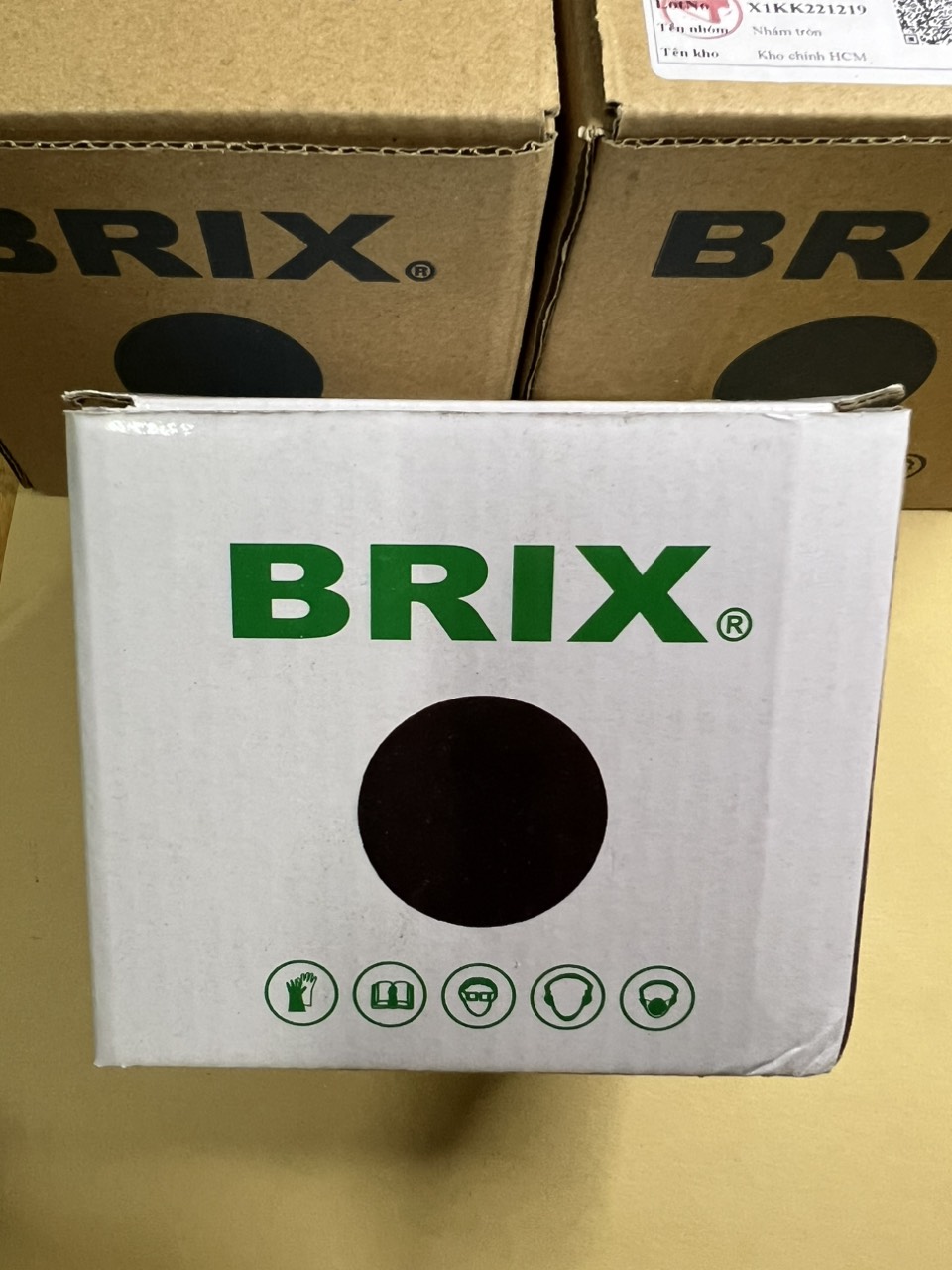 Nhám tròn đế lông brix 4 inch 100mm