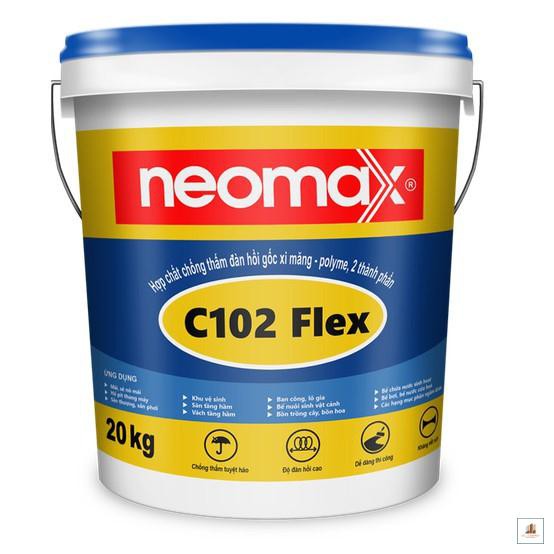 Neomax C102 Flex - Thùng 20Kg - Chống Thấm Gốc Polymer 2 Thành Phần