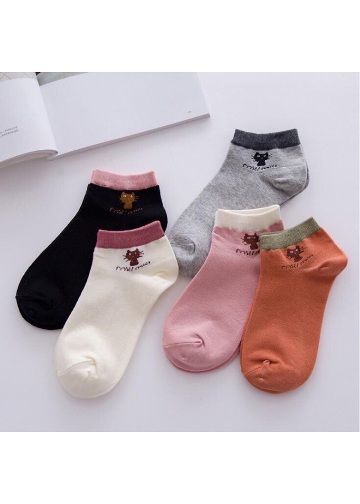 Combo 05 đôi tất MÈO siêu mềm, SIÊU ẤM