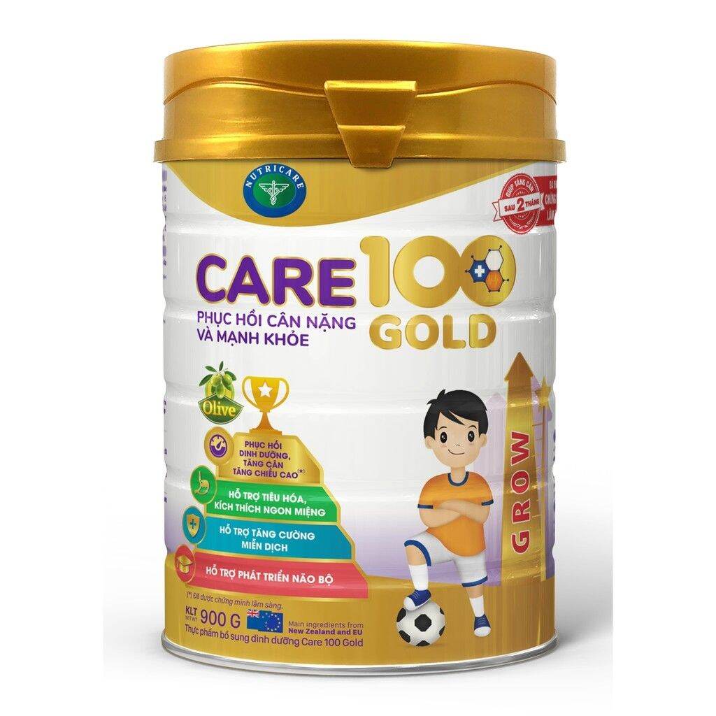 [ HOÀN TIỀN 10% ]Sữa bột Care 100 Gold 900g (Date Mới, KHÔNG tích điểm)