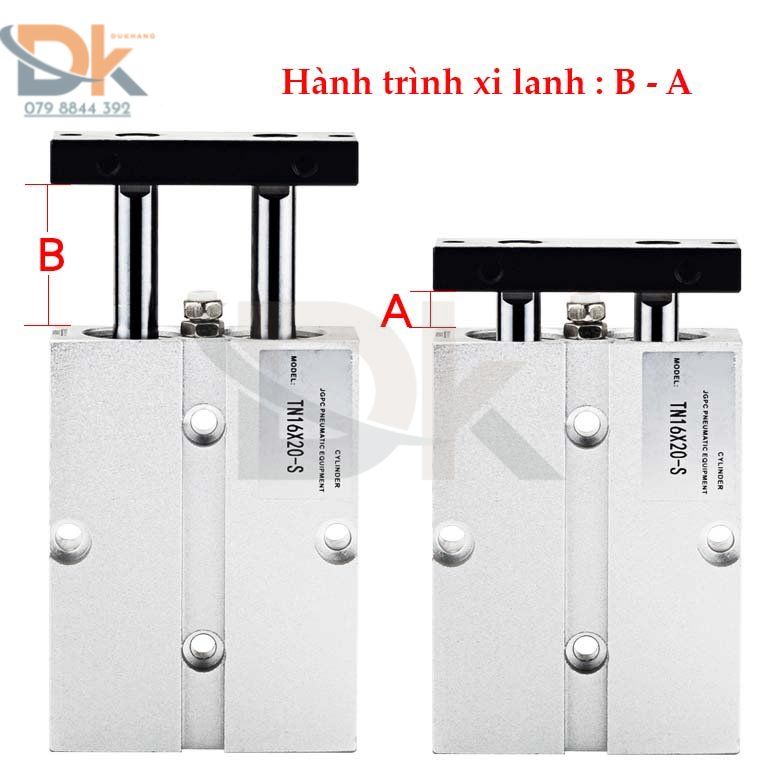 Xi lanh khí nén 2 ty TN