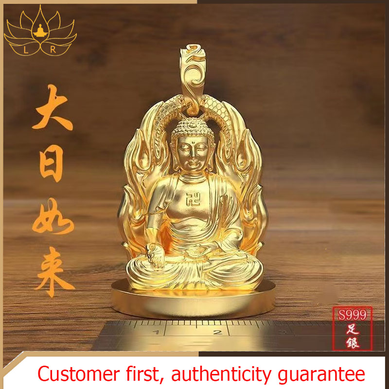LR-Authentic amulet pendant, Amitabha amulet necklace, auspicious necklace, male and female, enhance fortune through consecrated ceremony, prayer, lotus amulet pendant