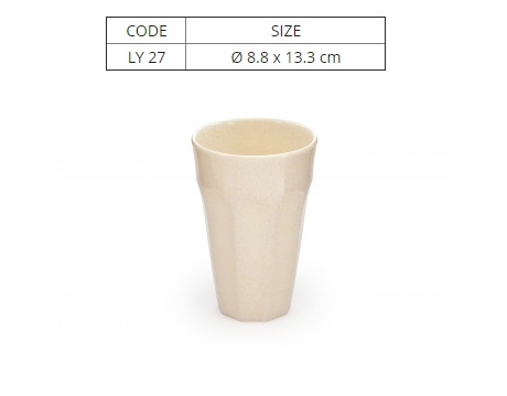 [HCM]Ly Nhựa Melamine Vân Đá Kem Kiểu Cao
