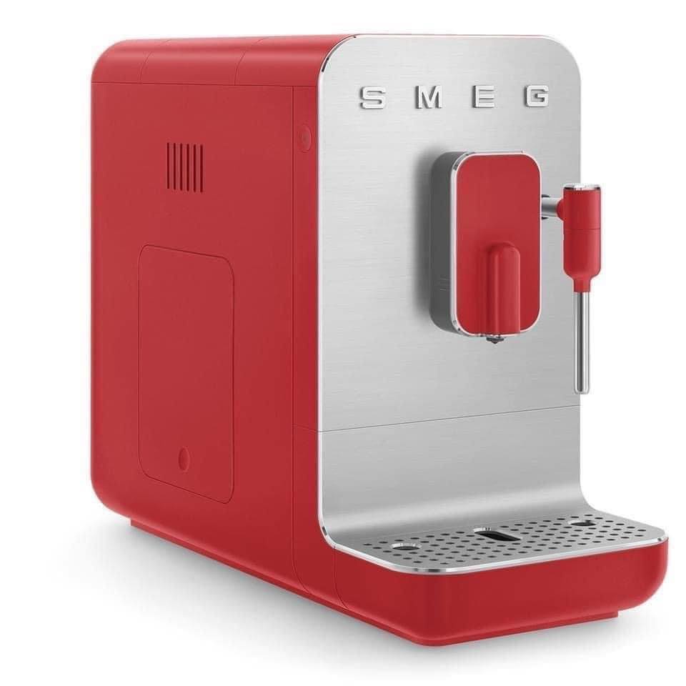 Smeg BCC02RDMEU Red Fully Automatic Coffee Maker, Smeg Coffee Maker, Coffee Maker, Espresso, Cappuccino, Smeg Coffee Machine, Imported from Germany, 12 Month Warranty