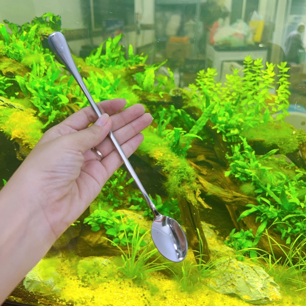 Muỗng thìa cafe inox 304 cán dài 23.5cm - uống cà phê, sinh tố, cocktail,vv...