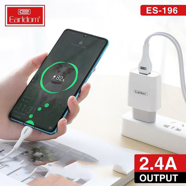 Sạc Bộ Sạc nhanh 20w 2 cổng USB Earldom ES-196