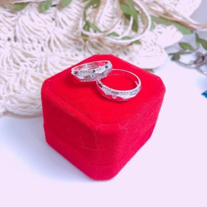 Nhẫn đôi bạc thật nam nữ JQN Nhẫn cặp D14