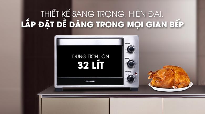 Lò nướng Sharp EO-A323RCSV-ST 32 lít
