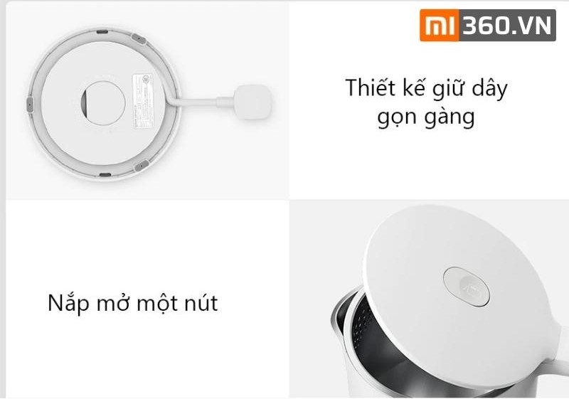 Ấm đun nước siêu tốc Xiaomi Mija 1A Chính Hãng