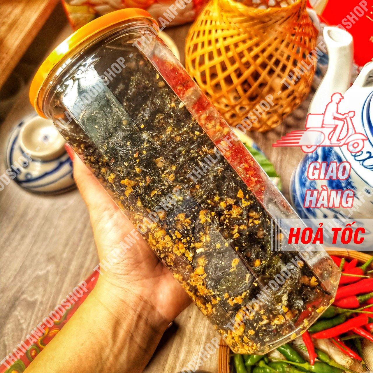 Rong Biển Cháy Tỏi - Lon 250gr