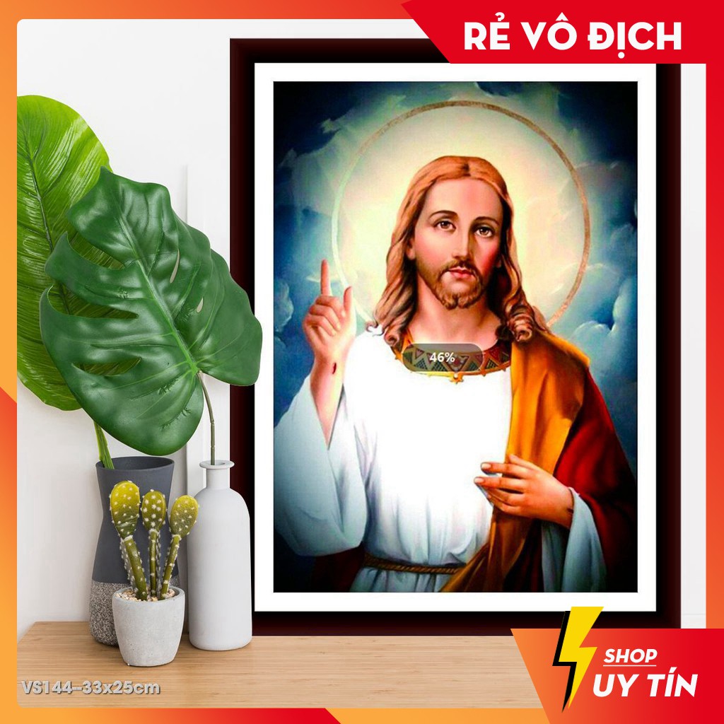 Tranh đính đá ĐỨC THÁNH CHÚA JESU VS144 kích thước 33*25CM