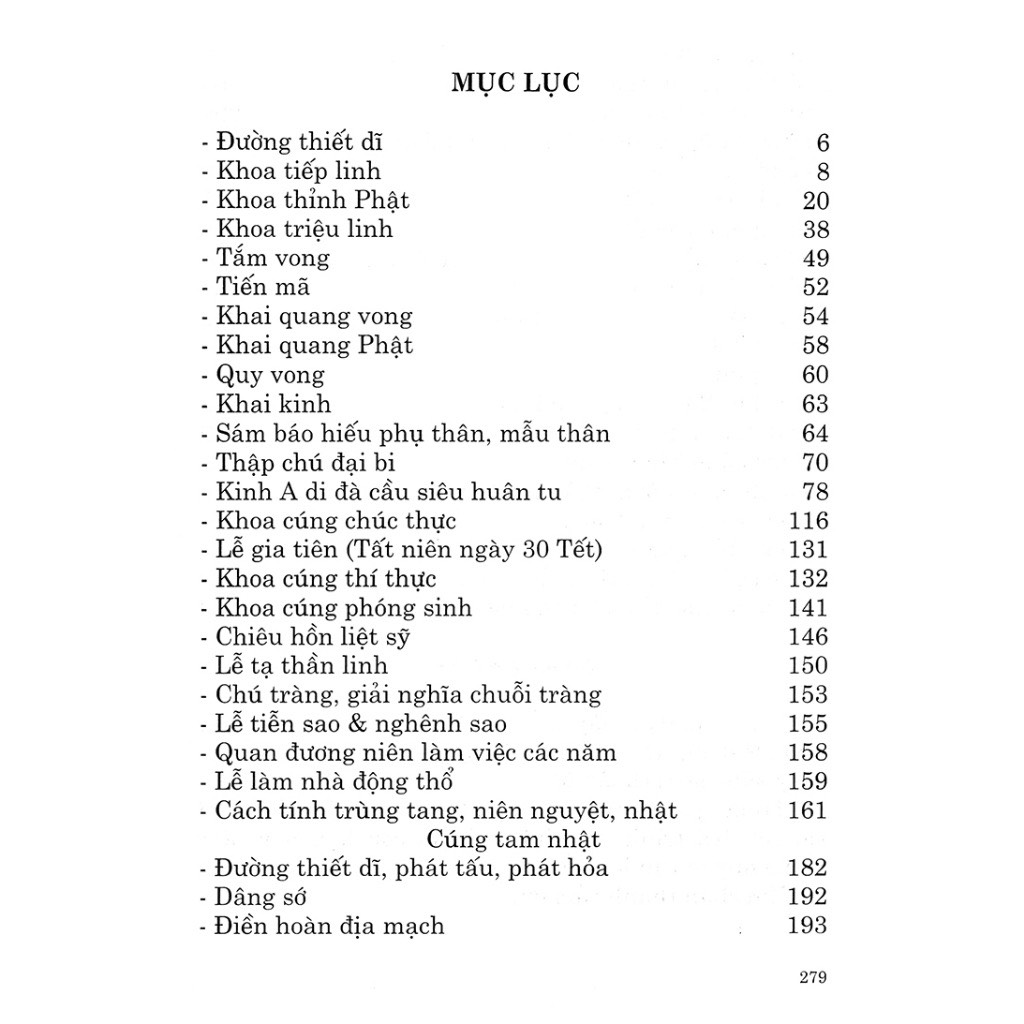 Sách - Khoa cúng thông dụng
