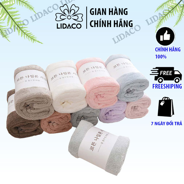 Khăn mặt lông cừu siêu mềm kích thước 50x30cm