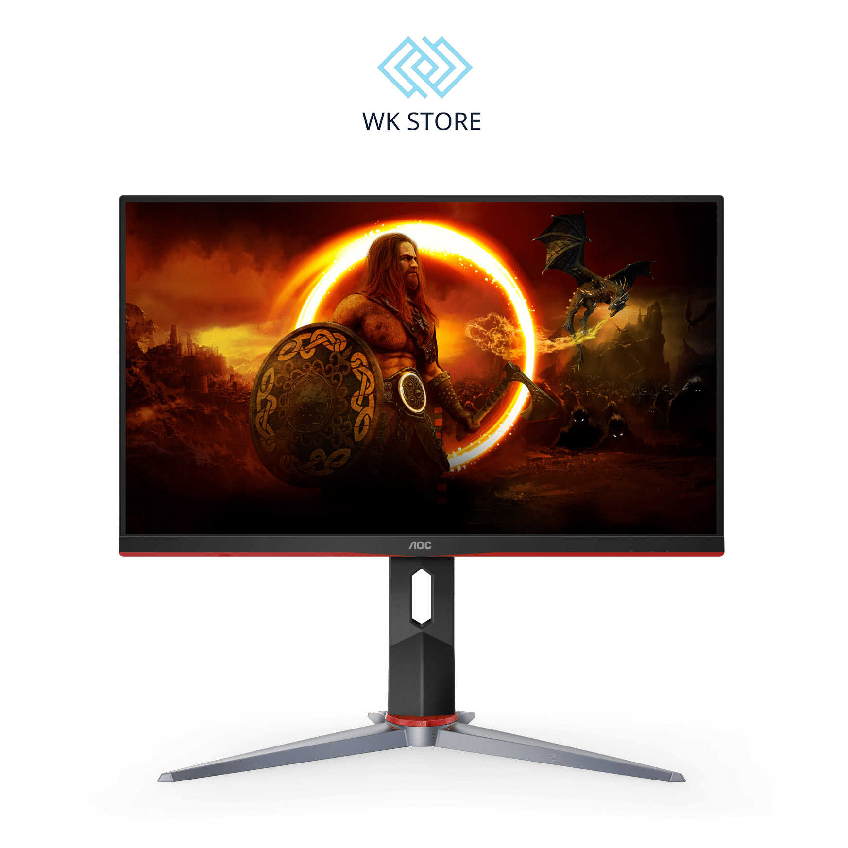 Màn hình máy tính gaming aoc 27g4/74 27"/fhd/180hz/ips/1ms - chính hãng