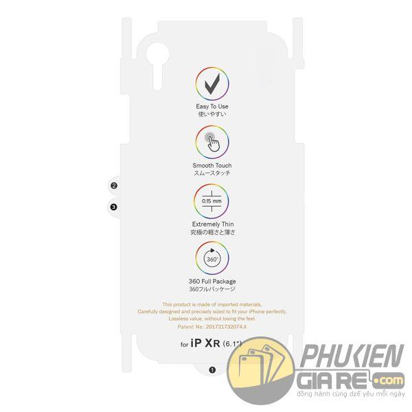 Miếng dán PPF mặt sau cho iPhone XR