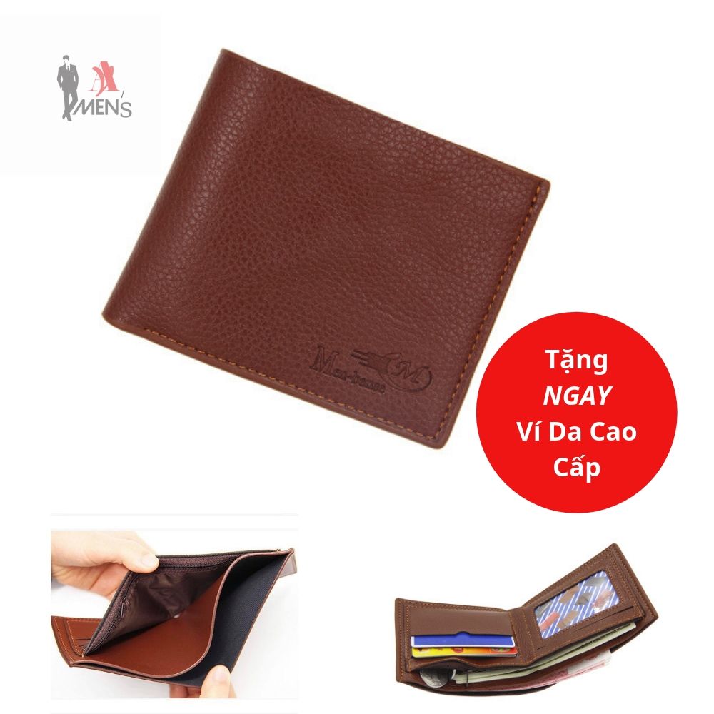 [ TẶNG VÍ DA ] Thắt lưng nam da thật cao cấp
