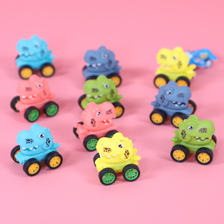 Xe Đồ Chơi Đầu Khủng Long Mini Động Cơ Dây Cót (Giao 1 xe ngẫu nhiên màu)