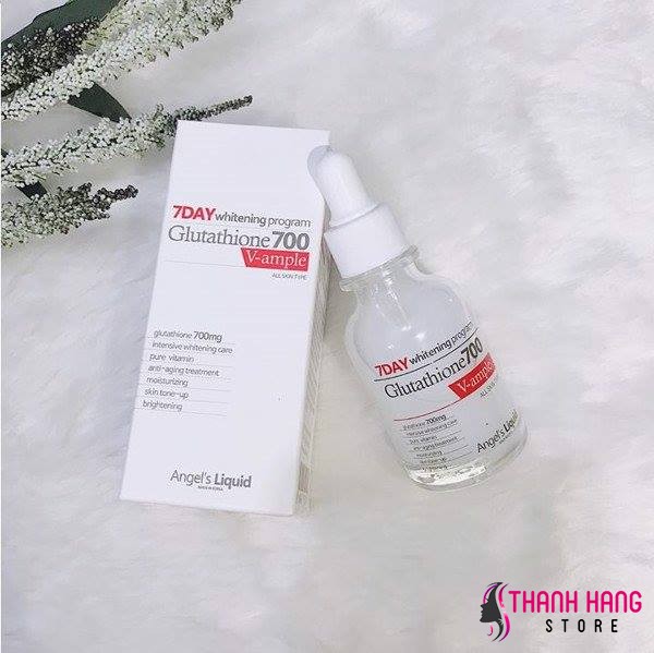 [HCM]Huyết Thanh Trắng Da 7day Whitening Program Glutathione 700 V-Ample