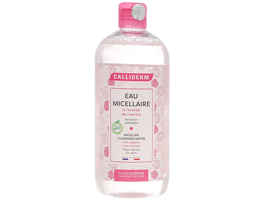 Nước Tẩy trang Micellaire CALLIDERM Pháp 500ml ( hồng )