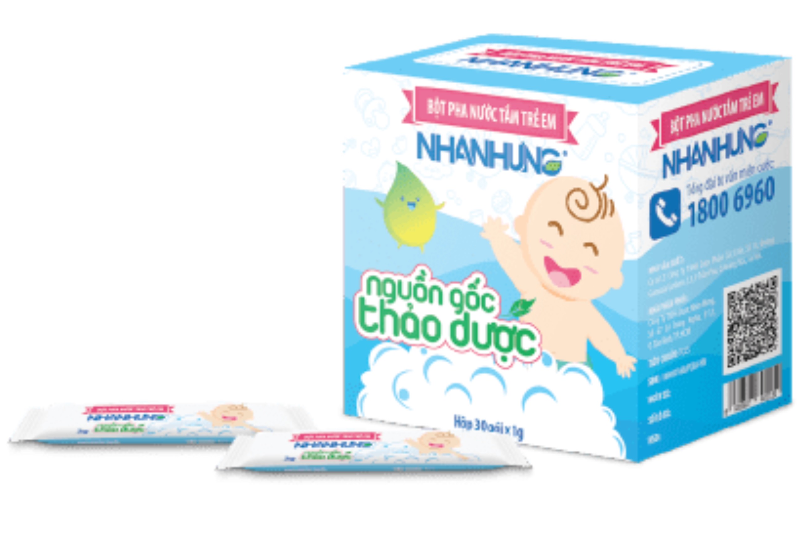 [Cam kết chính Hãng]  Bột Tắm Trẻ Em Nhân Hưng