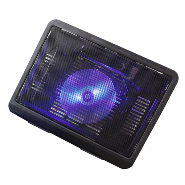 ĐẾ TẢN NHIỆT 1 QUẠT TO CỰC MÁT CHO LAPTOP 14-17 INCH CÓ NÂNG LÊN ĐƯỢC,CÓ ĐÈN LED