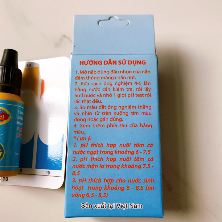 Dung Dịch Kiểm Tra pH - Test pH - Cho Hồ Cá Cảnh, Hồ Thủy Sinh