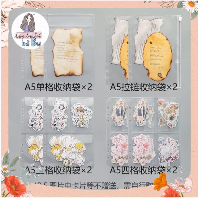 Sổ Còng Kèm Túi Zip Và Sheet Đựng Stickers (Có Lẻ Sheet Refill)