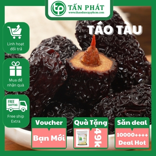 [Hàng mới về] Táo tàu đen 500g ( Loại 1) - tấn phát - Táo ngon bổ dưỡng - hỗ trợ cải thiện sức khoẻ cực kỳ hiệu quả