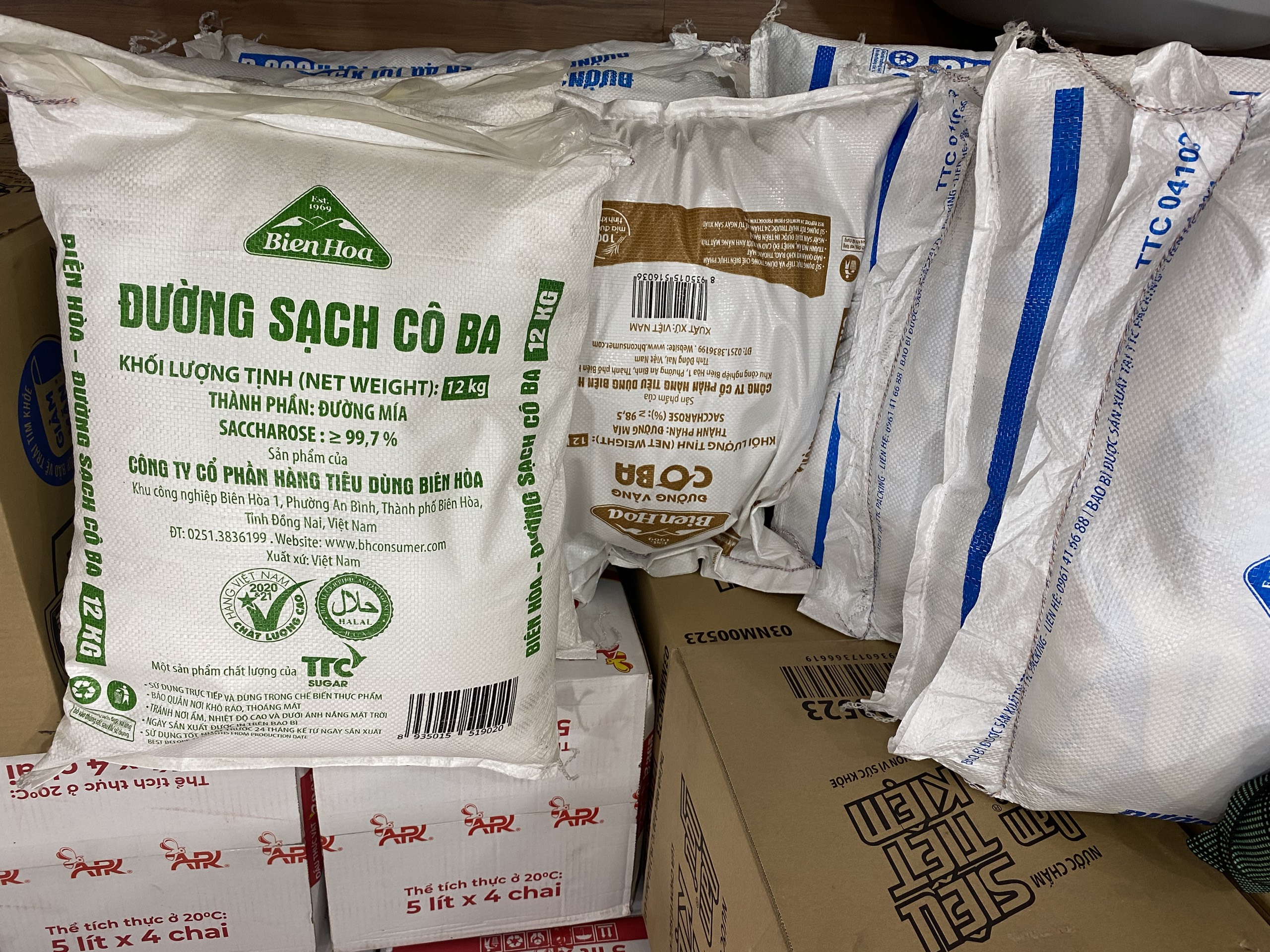 Bao Đường Vàng Cô Ba bao 12kg